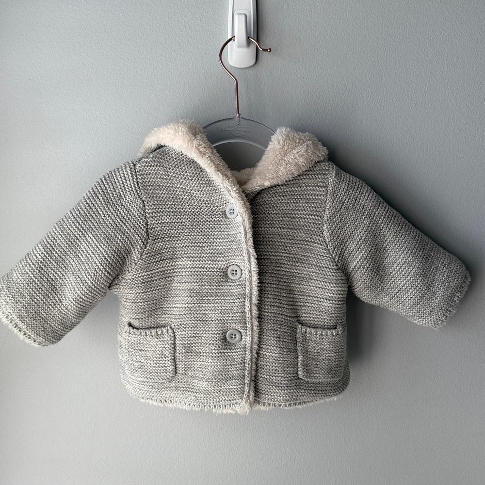 Baby‎ Gap Knit Fleece Lined Baby Coat